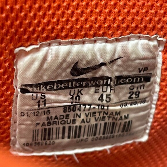 Nike Dunk High Retro QS Syracuse 2016 (850477-101), Size 11 - Picture 9 of 12